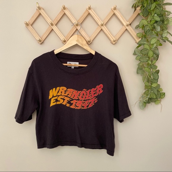 Wrangler Size 10 Cropped T-Shirt - Picture 2 of 7